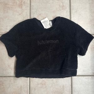 New Lululemon Black Textured Fleece